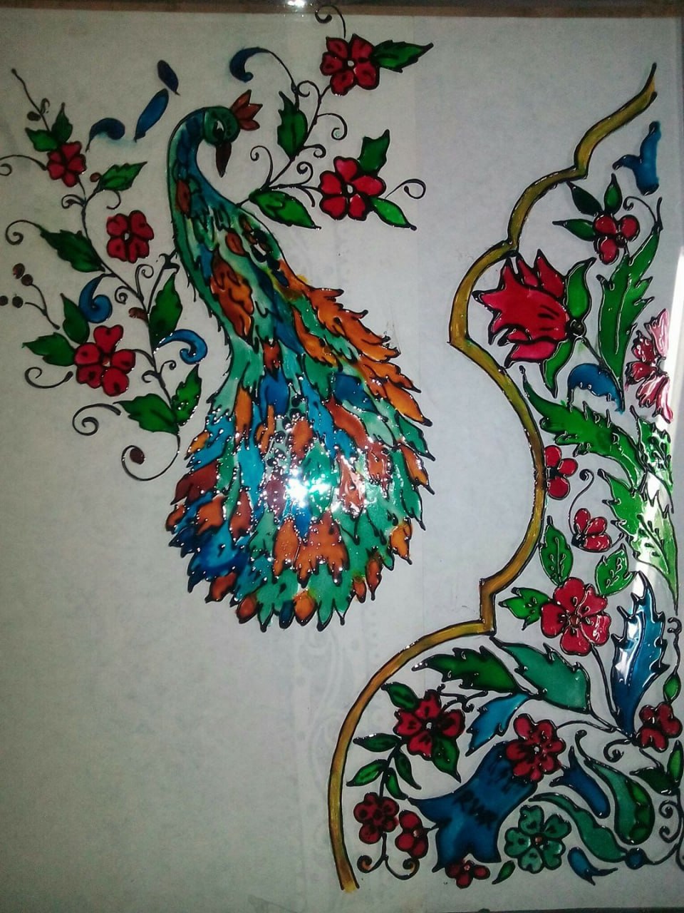 الرسم على الزجاج ٥
